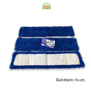 Cây lau nhà công nghiệp san hô 60cm sợi bông MicrofiberChổi lau nhà tự vắt thấm hút siêu sạch có khoá tăng đơ