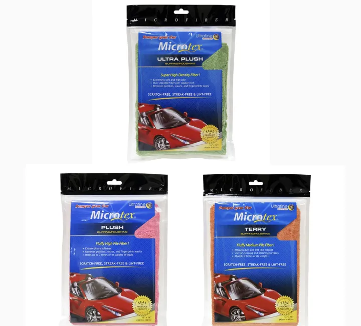MICROTEX MICROFIBERS SET - TERRY, PLUSH, ULTRA PLUSH | Lazada