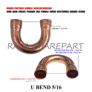U5/16 U BEND AC TEMBAGA / U BEND NON RING / U BEND 5/16