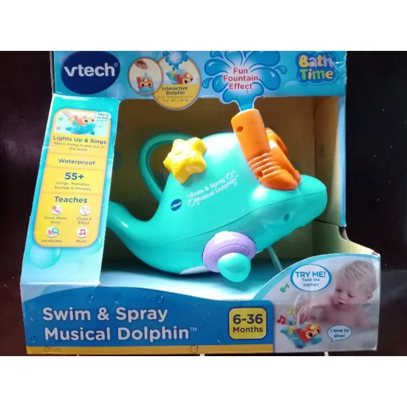 Swim and spray musical hot sale dolphin