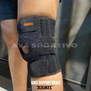 Pelindung lutut Lubang Deker Lari Gym Knee Support Brace Aolikess