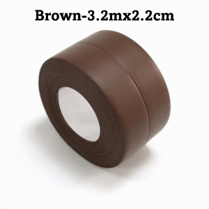 YESMILE Seal Gap PVC Sealing Tape Tape Caulk Strip Self Edge Self Adhesive Strip Fashion 3.2M Length Anti-mildew Tape for Kitchen Bathroom