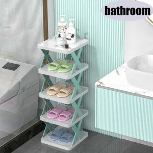 Rak Sepatu 4 Susun Plastik Tempat Sandal Sepatu Rak Serbaguna