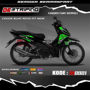 STIKER STRIPING HONDA REVO FIT NEW SEMIFULL VARIASI LIST SIMPEL KEREN KODE LA0921