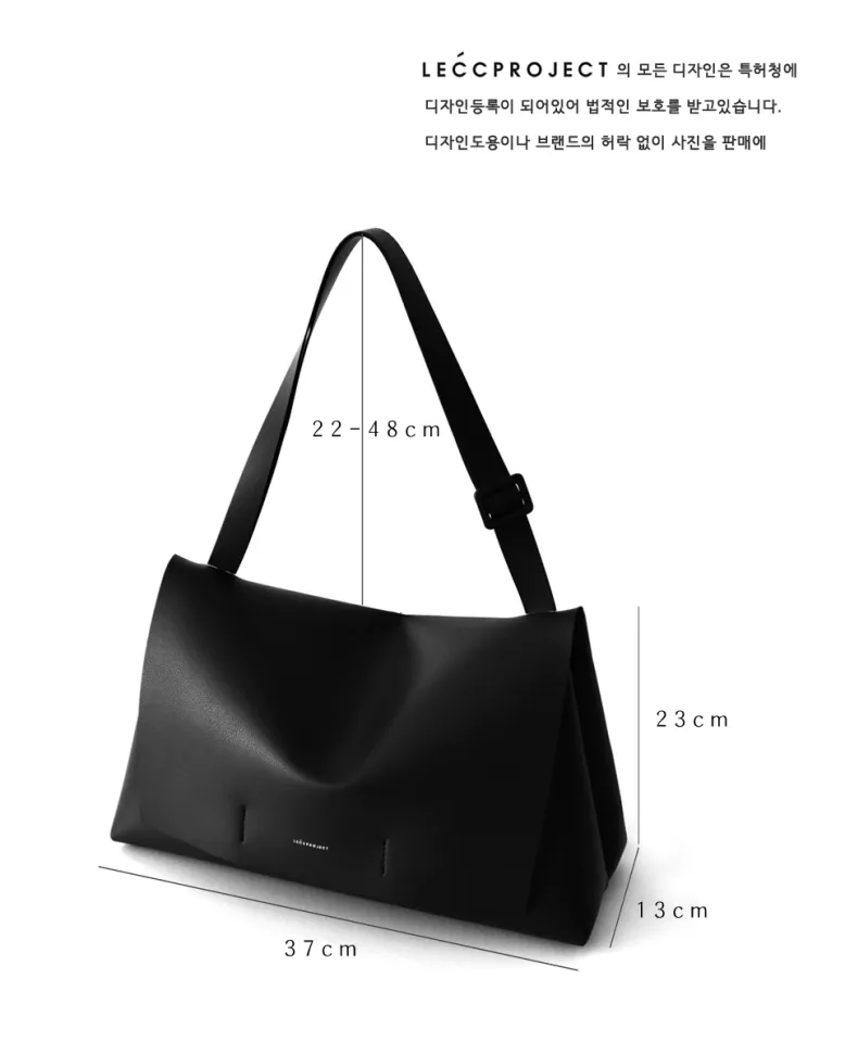 LECC PROJECT MOD FLAP BAG L - Artificial Leather BLACK