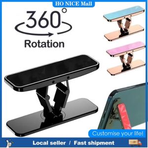Multicolor Metal Mechanical Phone Holder 360° Rotating Mini Folding Cellphone Holder