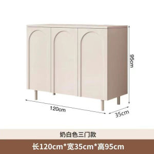 French sideboard modern simple household living room kitchen cupboard wall storage cabinet locker shoe cabinet