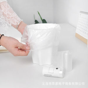 【D165】Plastik Beg Tong Sampah Mini Garbage Bag Roll Car Living Room Desktop Trash Bin Plastic Bag Continuous Roll-off Garbage Bags