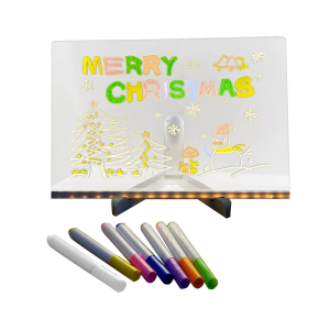 Light Up Dry Erase Board LED Letter Message Board  Acrylic Drawing Board for Office School Home