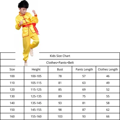 Kids Wushu Costume – Chinese Traditional Martial Arts Uniform Kung Fu Outfit for Performance