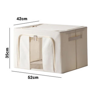 Foldable Storage Box Organizer Linen Fabric Large Capacity deposit Clothes & Toys Storage Box Untuk Simpan Baju 衣服收纳盒