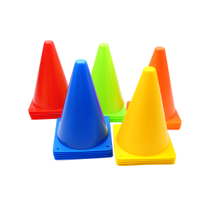 Nấm Chiến Thuật Bóng Đá 23cm Cone Marker Mắc Cơ Tập Luyện Bóng Đá Bóng Rổ PVC Nhiều Màu