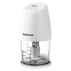 SAMONO 180W Food Chopper Turbo Multifungsi 500ML Food Processor Penggiling Daging Food Graded 2 Mata Pisau SW-C180