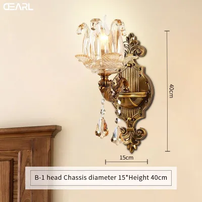 Đèn tường pha lê phong cách Châu Âu cho phòng khách đèn tường trang trí quán cà phê