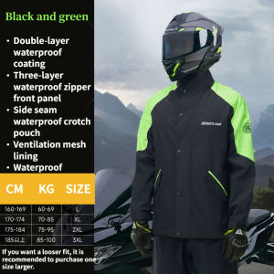 Senior mens raincoat Motorcycle Raincoat Waterproof Jacket motorcycle Raincoat Breathable reflective hooded raincoat