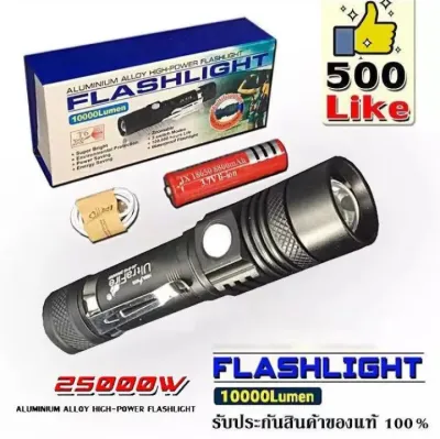 ไฟฉายแรงสูง ซูม led lights รุ่นWT-518 20000W Flashlight 10000 Lumen