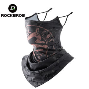 ROCKBROS Facemask Sun Protection Fishing Hiking Training Face Scarf Bandana Breathable Motorcycle Ice Silk Suncreen Facemask