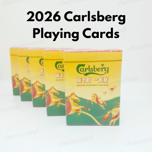 1Pcs New 2026 Horse Year Carlsberg Playing Cards CNY Poker Cards