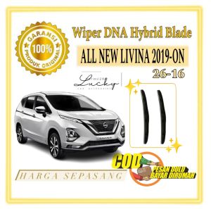Nissan All New Livina 2019 ON Wiper SET Hybrid Blade DNA Series Ukuran 26 16