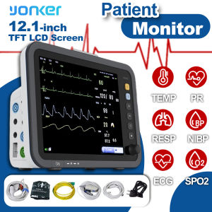 Yonker 8000C Bedside 6 Parameters 12.1 Inch Vital Signs Monitor Cardiac Used Medical Device Patient Monitor for Hospital Clinic