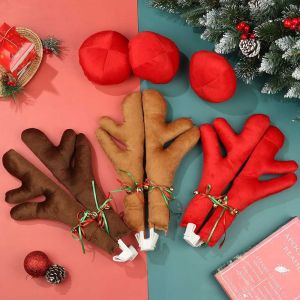 ENCOUNT Morden Antler Vehicle Ornament Car Decor Elk Horn Christmas Ornament Christmas Supplies