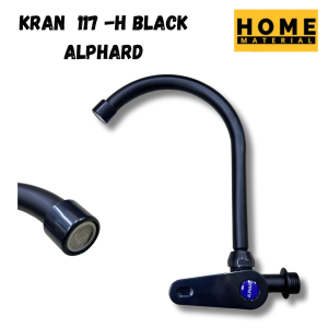 kran air dapur tembok 117 - H black Homemataerial