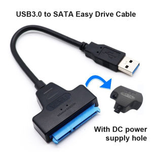 SATA USB3.0 Adapter Cable Converter 22 pin For 2.5 inch HDD SSD Hard Disk Laptop SATA Adapter Cable USB 3.0 to SATA