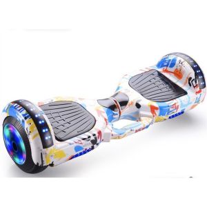 Xe Cân Bằng Điện Xe Điện Cân Bằng 2 bánh lớn 6.5 inch Tặng tay chống xe điện Phát nhạc Bluetooth Đèn Led - Bảo hành 12 tháng