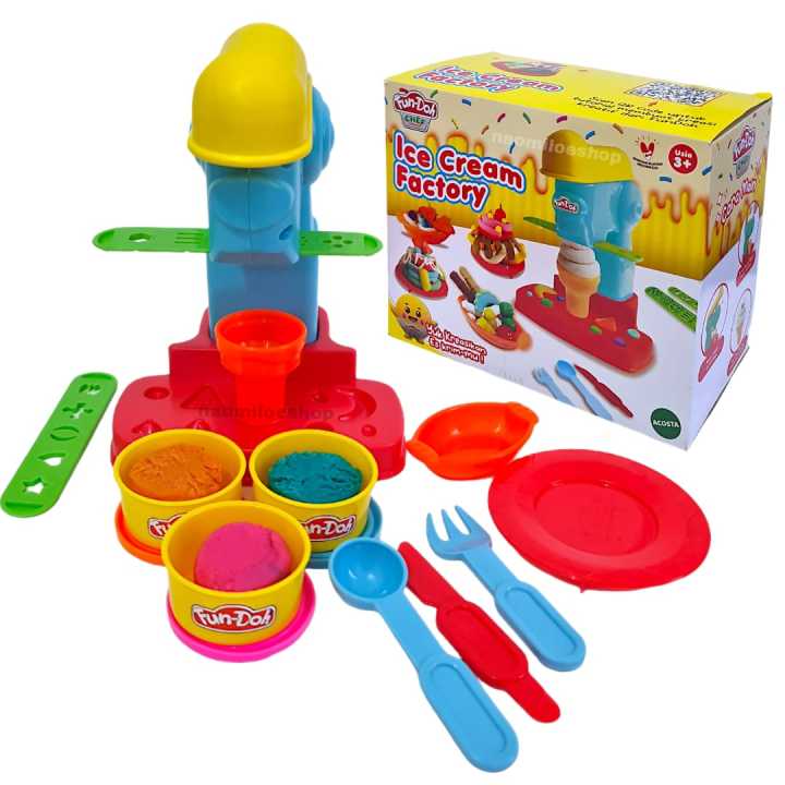 Mainan Fun doh play doh ice cream Mainan Edukatif Untuk Anak