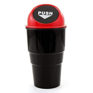 Car Mini Dustbin Cup Holder Trash Bin Rubbish Can Bin Garbage Dust Bin Storage Bucket Kecil Tong Sampah Kereta