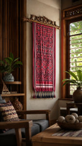 Authentic Sarawak Pua Kumbu | Traditional Iban Wall Hanging | Premium Home Decor | Borneo Handicraft