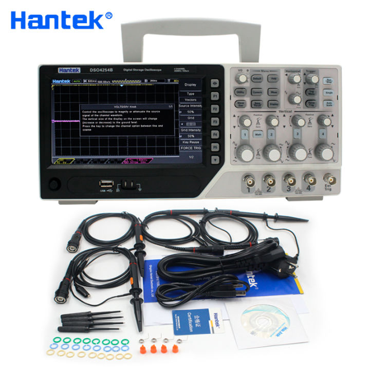 Hantek Official DSO4254B Digital Oscilloscopes USB 250MHz 4 Channels PC ...