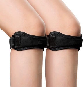 1Pair Patella Tendon Knee Strap Knee Pain Relief Support Brace Hiking Soccer Basketball Running Jumpers Knee Tennis Tendonitis Volleyball & Squats