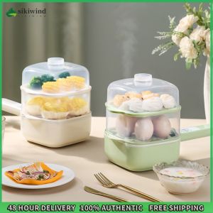 Sikiwind Egg Cooker Holds Up To 12 Eggs Anti-scald Egg Boiler Auto Shutoff Multifunctional Egg Poacher for Soft Boiled Eggs