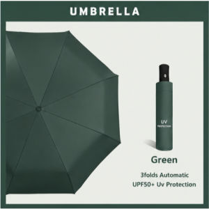 UV-protected automatic folding umbrella waterproof windproof large canopy for rain protection