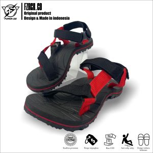 FAZROCK.CO / SANDAL GUNUNG PRIA WANITA / SANDAL OUTDOOR / SANDAL HIKKING - MERAH