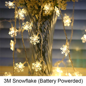 Đèn Thần Tiên Ngôi Sao Bông Tuyết Dây 20LED Cây Giáng Sinh Trang Trí Nhà Tiệc Giáng Sinh