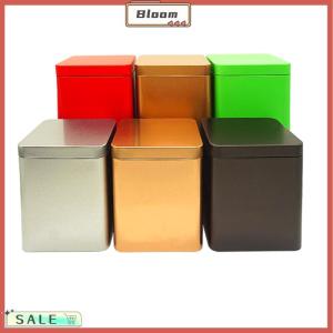 Follow Get New[Bloom Z] 1pcs Tea Cans Square Metal Packaging Storage Box Case Small Tin Jars