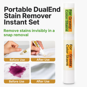 Portable Dualended Norinse Instant Stain Remover Cleaning Tool