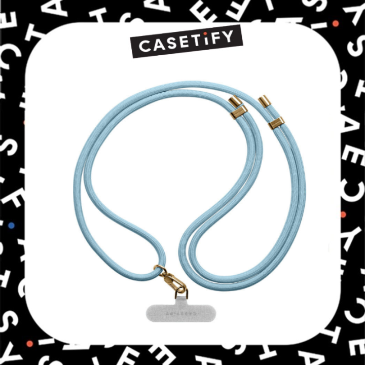 New CASETiFY 1.5M Rope Phone Strap with Casetify Grey Card Adjustable