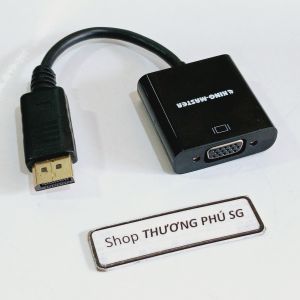 Cáp chuyển DisplayPort ra VGA (DP to VGA) / Cáp dài 20Cm (KINGMASTER)