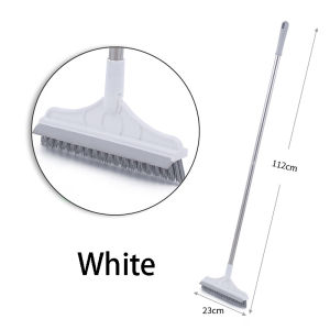 SG [IN STOCK]3 In1 Floor Cleaning Brush Toilet Crevice With Long Handle V Shape Crevice Cleaning Stiff Bristles For Tile Grout Cleaner Brush