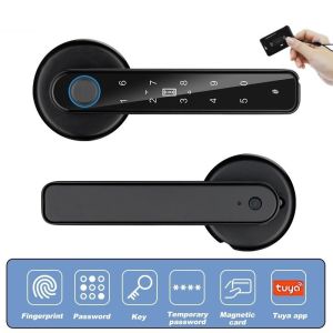 SG TUYA App Fingerprint Lock Electronic Smart Door Lock Safety Digital Lock Set Wireless Bluetooth Digital Door Lock
