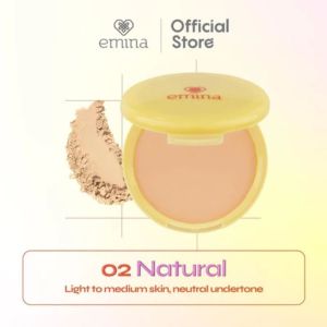 Emina Daily Matte COMPACT POWDER [Bedak Padat] 11gr No Kilap Club