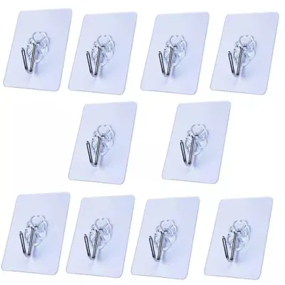 [COMBO 20] Móc Treo Đồ Dán Tường Trong Suốt Siêu Dính Siêu Chịu Lực - Móc Treo Đồ Nhà Tắm Nhà Bếp...