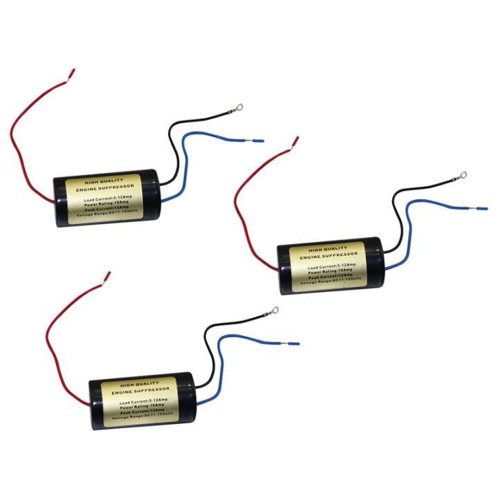 3X 12V 10A Car Noise Audio Filter 12V Dc Car Stereo Installation Engine