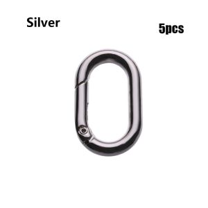 MUSASI 1/2/4/5pcs Zinc Alloy Plated Camping Hiking Snap Bottle Hooks Outdoor Carabiner Spring Oval Rings Handbags Clips Bag Belt Buckles