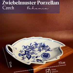 Zwiebelmuster Porzellan - Czech - 01 Món Thố Dĩa Hoa Văn Rau Củ