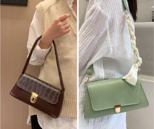 Aldawaar Beg Tangan Wanita Bahu Jinjing Silang ( Scarf Travel Dinner Office Tote Bag Shoulder Women Handbag ) 10Y2