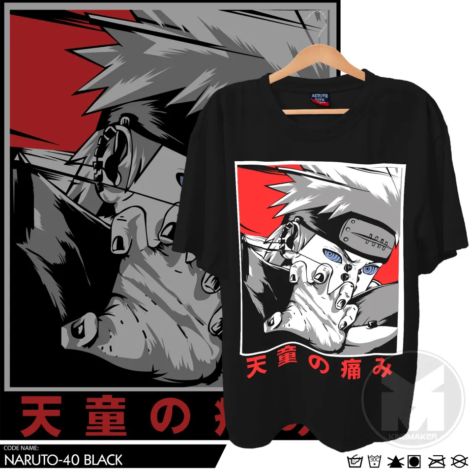 NARUTO Manga Nagato Design T-shirt with DTF (Direct to Film) Anime Print  Rubberized Quality Plain